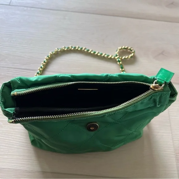 Vintage Prada Tessuto Quilted Nylon Bag Green - Picture 9 of 14